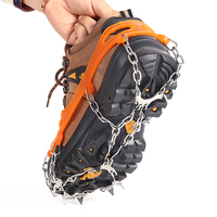 Kongbo 10 Crampons Antidérapants de Sécurité pour Chaussures d'Extérieur pour la Glace, Grips, Pointes et Surchaussures