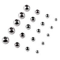 Perles lourdes de 5 mm de diamètre, perles en acier inoxydable de 10 mm en couleur plaquée acier pour la fabrication de chapelets catholiques tressés en paracorde