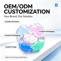 Perles de lessive OEM/ODM 10g à cinq cavités, perles parfumées, nettoyage en profondeur et billes de lessive concentrées pour un linge souple