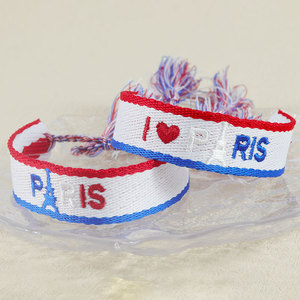<strong>Customized</strong> Letters Embroidered Palestine Tassel <strong>Wristbands</strong> <strong>Woven</strong> Friendship Bracelet Embroidery Decor Bracelets Gifts
