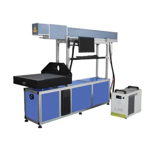 70w 100w CO2 glass tube 3D dynamic large format laser marking machine for tea case engraving