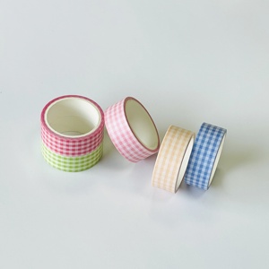 Wholesale Custom Line &amp; Grid Fresh Style Washi <strong>Tape</strong> Minimalist Dividers Fresh Minimalist Journal Supplies - Product Image 4