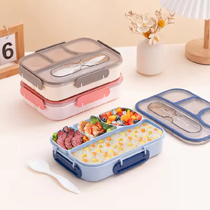 Compartment Bento <b>Box</b> Safe Materials Leak-Proof Heatable Eco-Friendly <b>Microwave</b> Freezer Dishwasher Safe - Product Image 2