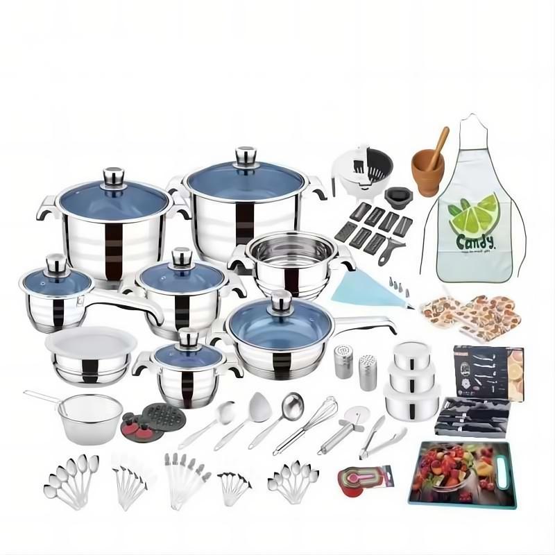 70pcs stainless steel cookware set