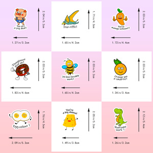 50 Pegatinas Divertidas con Frases de Palabras Cruzadas, Pegatinas de Vinilo Impermeables, Pegatinas Promocionales para Niños, Recompensa Escolar, Cuaderno - Product Image 3