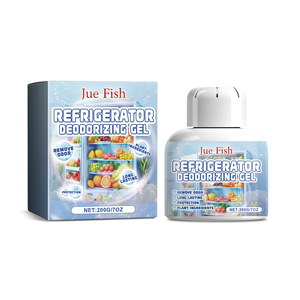 Jue-Fish frigorifero deodorante Gel purificante, deodorizzazione frigorifero per interni deodorizzazione di depurazione fresco-conservazione Anti-canalizzazione Cle - Product Image 1