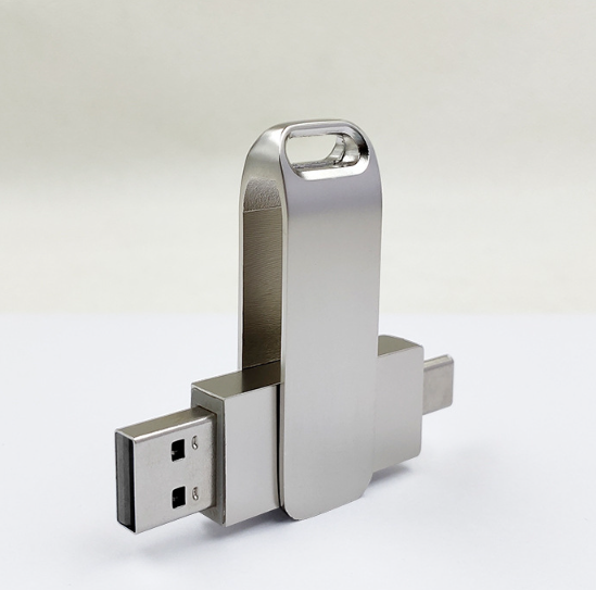 New Arrival Type-c Metal USB C Flash Drive 3.0 U Disk Customized LOGO Memory Stick 256GB OTG USB Stick