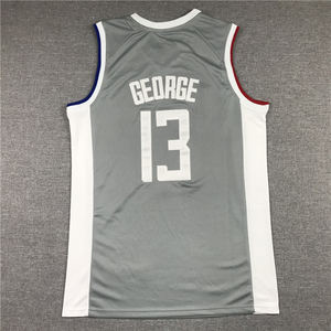 2025 nouveaux styles et maillots de basket-ball de haute qualité pour hommes brodés cousus noir bleu blanc #13 <span class=keywords><strong>Paul</strong></span> George Clippers - Product Image 5