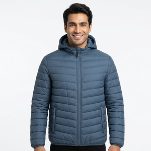 Nouvelle veste d'hiver matelassée de haute qualité pour hommes, modèle OEM CUSTOM 2026, veste matelassée pour hommes, taille plus, veste épaisse à bulles - Product Image 1