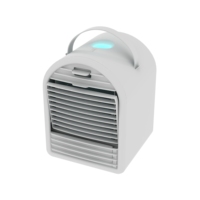 Mini-refroidisseur d'air portable électrique compact avec réservoir d'eau de 700 ml, humidificateur et ventilateur à glaçons pour hôtel et maison