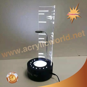 LED Illuminated Acrylic Wine Bottle Glorifier Display Stand Single Bottle Light-Up Base for <b>Bar</b> Counter - Product Image 5