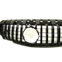 Grille de pare-chocs avant GT Style W117 ABS Noir Grille de course de pare-chocs avant pour Mercedes Benz W117 GLA 2013-2019