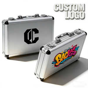 Maletín de herramientas de aluminio duro plateado de tamaño personalizado OEM para instrumentos y equipos de alta resistencia con relleno de espuma - Product Image 5