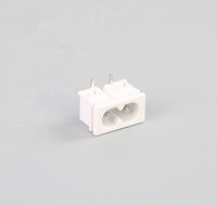 Prise AC LH-8 AC 250V 2.5A Mâle 2 Broches, Prise d'Alimentation Intégrée au Panneau, Prise C8
