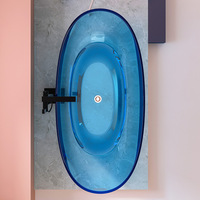 Baignoire de massage autoportante moderne en acrylique avec jets pour hôtels et rénovation de maisons