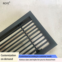 Grille de ventilation décorative en plastique ABS pour climatisation centrale, couvercle de sortie d'air, grille de retour d'air, personnalisation pour fenêtre, moderne et durable