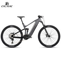 Bicicleta Eléctrica Premium de Montaña con Suspensión Completa, Cuadro de Carbono, Motor Central de 500W, Batería de 720Wh, 12 Velocidades, Ruedas 29er, 4 Pistones, 203mm, Largo Alcance