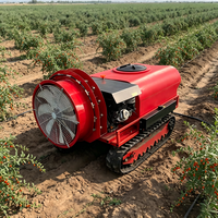 Pulvérisateur à chenilles télécommandé autopropulsé pour vergers et vignobles, réservoir de 400 L, moteur à essence de 12 CV