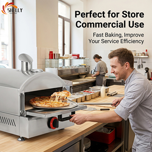 XL-Commercial Large Stainless Steel Gas Pizza Oven with <strong>Knob</strong> Control, Household Outdoor Baking Machine for Pizza Egg Tart - Product Image 4