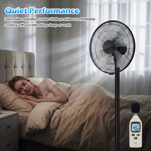 Ventilateur sur pied en plastique 20W avec télécommande, réglable en hauteur, sans pales, oscillant, pour la maison, l'hôtel et l'extérieur - Product Image 3