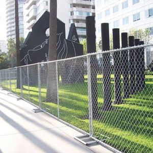 Outdoor Temporary Fence Galvanized Wire,<strong>crowd</strong> <strong>Control</strong> <strong>Barrier</strong> and Chain Link Fence for Sale American Metal Steel Garden Fence - Product Image 3