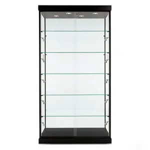 78.8 pouces de haut verrouillable pleine vision cadre en aluminium verre <span class=keywords><strong>prix</strong></span> d'usine vitrine vitrine vitrine de magasin de <span class=keywords><strong>fumée</strong></span> - Product Image 4