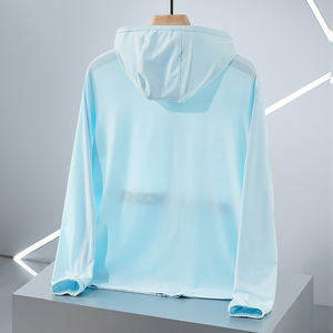 Chaqueta de Lona Impermeable Larga para Hombre, Protección UV UPF50+, Ligera, Transpirable, de Seda Helada, con Cremallera y Resistente al Viento, Nueva Colección Verano 2025 para Deportes al Aire Libre - Product Image 5