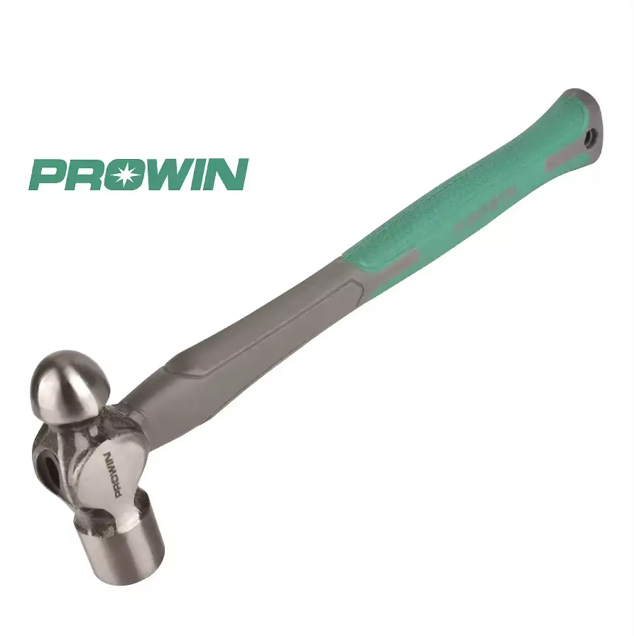 Prowin 2024 ใหม่ประเภท Bi-สีเหล็กคาร์บอนเครื่องมืออเนกประสงค์บอล-peen ค้อนพร้อมด้ามจับแบบนุ่ม