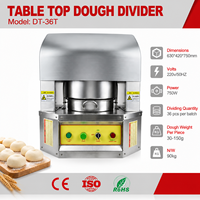 Diviseur de pâte électrique de table, 36 pièces, en acier inoxydable, machine à couper la pâte pour le pain et la pizza