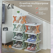 Scarpiera a 6 livelli a forma di X Design moderno per mobili e organizzazione per la casa salvaspazio - Product Image 5