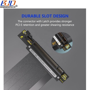 Câble d'extension de carte graphique PCI-E 4.0 16X vers PCIe X16, vente en gros d'usine, 20CM 30CM 60CM 80CM 100CM pour <span class=keywords><strong>RTX4090ti</strong></span> RX6800XT - Product Image 3