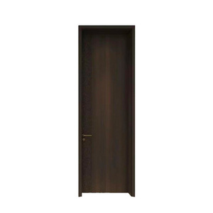 Puerta de madera sin pintar, puerta compuesta de WPC para dormitorio, diseño ligero y sencillo, puerta de baño compuesta de aluminio. - Product Image 1