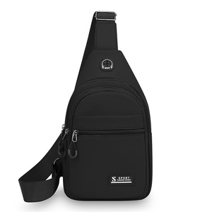 S Sport Men's Chest Bag Large Capacity Crossbody Bag For Outdoor Travel Black Gray Blue Military Green Solid Color - Product Image 5