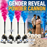 Machine à révélation du sexe et canon à poudre avec effet fumigène pour les anniversaires et les fêtes - Utilisation extérieure écologique