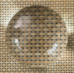 उच्च परिभाषा 6x ऐक्रेलिक पॉकेट मैग्निफायर हेक्सायरल दर्पण मैटौ कागज भार डिजाइन विस्तार उपकरण के साथ - Product Image 5