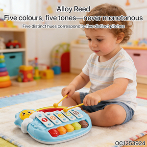 Jouet musical multifonctionnel 2 en 1 pour bébé : Xylophone et <span class=keywords><strong>piano</strong></span>, support musical, jeu <span class=keywords><strong>de</strong></span> percussion pour la coordination œil-main - Product Image 4