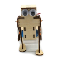 Kit d'expérimentation manuel de robot à tirer OKYN-G5655, modèle d'assemblage en bois 3D pour l'éducation et les cartes de développement