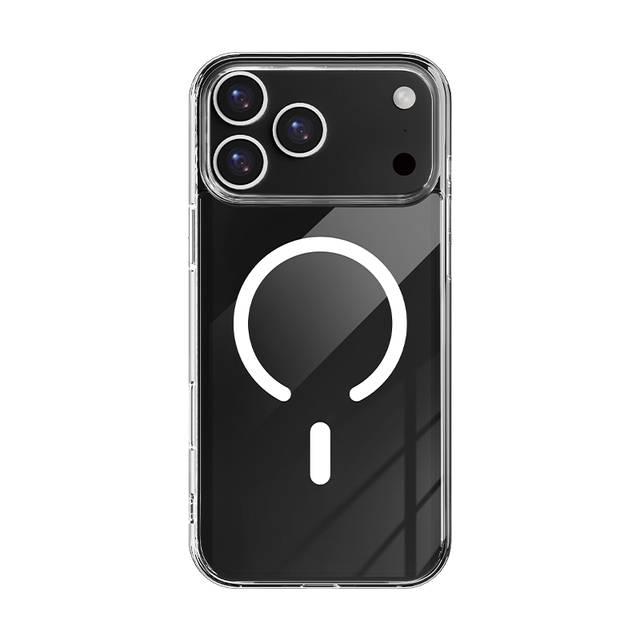 Wholesale C&T 2.0mm Shockproof Magnetic Transparent TPU Back Cover Shell Space Phone Case for 17/16/15/14/13/12 Pro Max