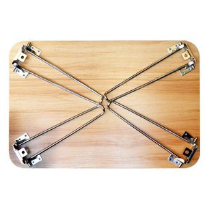 4 pièces, pieds de <span class=keywords><strong>table</strong></span> pliants de 28,5 pouces, métal, fer massif, robuste, installation facile, pieds de bureau, <span class=keywords><strong>base</strong></span> de <span class=keywords><strong>table</strong></span> basse, VT-02.053 - Product Image 6