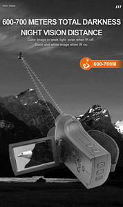 Monoculaire d'enregistrement vidéo 4K étanche avec vision de <span class=keywords><strong>jour</strong></span> et de <span class=keywords><strong>nuit</strong></span>, portée de 800 mètres, grossissement 8x, carte TF 512G - Product Image 3