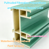Proveedor de Ventanas de PU, Estructura Estable, Perfiles de Puertas y Ventanas de GFRPU, Resistentes a los Rayos UV, Fibra de Vidrio y Poliuretano para Edificios en Climas Cálidos
