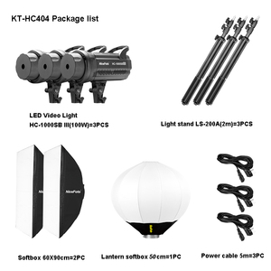 KT-HC403-X (HC-1000SB III ) <span class=keywords><strong>NiceFoto</strong></span> 100W 5600K daylite CRI 95 + COB LED วิดีโอชุดไฟสําหรับถ่ายภาพ - Product Image 3