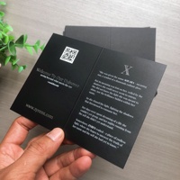 Biglietti da Visita Pieghevoli di Lusso Personalizzati con Lamina Argento, Biglietti di Ringraziamento, Menu Pieghevoli con Logo e Codice QR, Basso MOQ