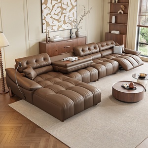 Canapé électrique multifonctionnel You Rui <span class=keywords><strong>Wang</strong></span> en bois massif, style minimaliste italien, pour salon, fixation murale zéro distance - Product Image 4