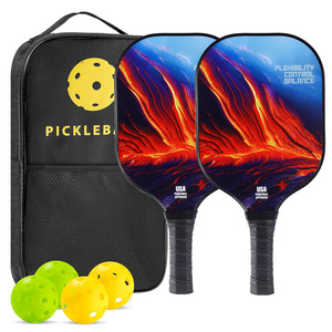 Raquetas de Pickleball de fibra de carbono antideslizantes con bolsa de transporte y pelotas para deportes al aire libre - Product Image 2