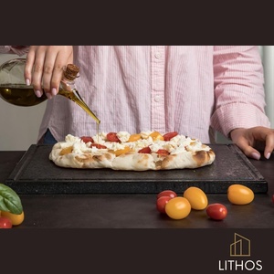 Kit <span class=keywords><strong>Pizza</strong></span> Antiaderente con Pala 39x35x2 cm <span class=keywords><strong>per</strong></span> Forno Elettrico, Barbecue a Gas, Carne/Pesce/Refrattario - Product Image 3