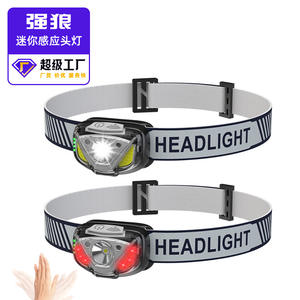 Lampe frontale LED mini Strong Wolf 2000mAh rechargeable, réglable, portable, pour le cyclisme en extérieur et la course nocturne - Product Image 1