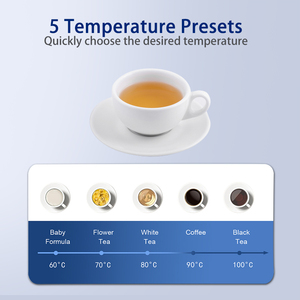 An toàn 1.7L Nhà Ấm đun nước điện với một nút nắp mở khô-bảo vệ kính trong suốt để theo dõi nước sôi - Product Image 5