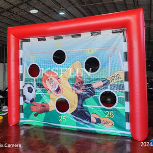Portería de Fútbol Inflable de PVC Comercial para Exteriores, Portería de Fútbol Inflable para Alquiler, Juego de Tiro al Blanco de Fútbol Inflable - Product Image 2
