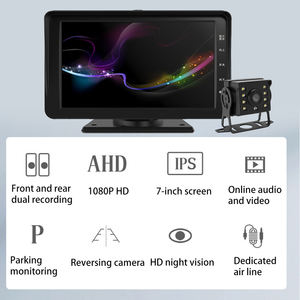 7 pollici <span class=keywords><strong>2</strong></span> canali ampio angolo di visione del camion registratore di guida AHD 1080P doppia lente di <span class=keywords><strong>Backup</strong></span> della macchina fotografica sistema di monitoraggio per Van RV Truck - Product Image 2